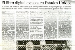 El libro digital explota en Estados Unidos  [artículo] Jesùs Ruiz Mantilla.