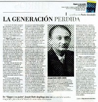 La generaciòn perdida  [artículo] Pedro Gandolfo.
