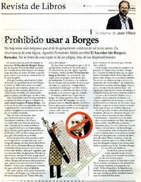 Prohibido usar a Borges  [artículo] Juan Villoro.