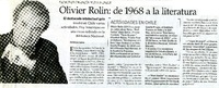 Oliver Rolin : de 1968 a la literatura  [artículo] Patricio Tapia.