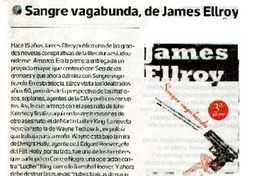 Sangre vagabunda, de James Ellroy  [artículo] A. Gomèz.