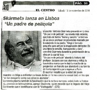Skàrmeta lanza en Lisboa "un padre de pelìcula"  [artículo]