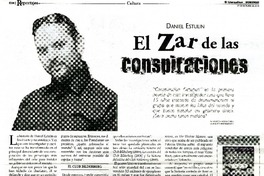 El zar de las conspiraciones  [artículo] Andrès Carrasco Ruiz.