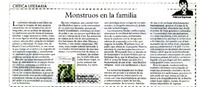 Monstruos en la familia  [artículo] Patricia Espinosa.