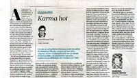 Karma hot  [artículo] Juan Manuel Vial.