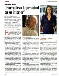 "Parra lleva la juventud en su interior" (entrevista)  [artículo] Mario Rodríguez Órdenes.