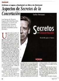 Aspectos secretos de la Concertación  [artículo] Germán Gamonal.