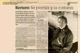Bertoni, la poesía y la catarsis  [artículo] Marcelo López M.