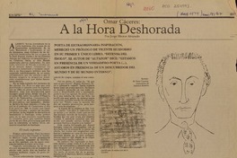 A la hora deshorada  [artículo] Jorge Héctor Alvarado.