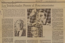 Los intelectuales frente al poscomunismo  [artículo] Claudia Baca.