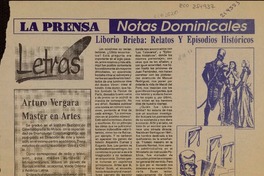 Liborio Brieba, relatos y episodios históricos  [artículo] Hernán del Solar.