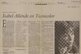 Isabel Allende en tecnicolor  [artículo] Magdalena Edwards Cox