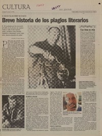 Breve historia de los plagios literarios  [artículo] Andrés Gómez Bvravo.