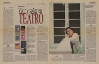 Vivir y soñar en teatro: [entrevistas] [artículo] Carolina Ferreira.