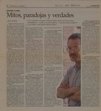 Mitos, Paradojas y verdades  [artículo] María Teresa Cárdenas.