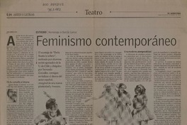 Feminismo contemporáneo Homenaje a García Lorca [artículo] : Juan Andrés Piña.