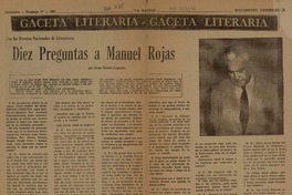Diez preguntas a Manuel Rojas  [artículo] Jorge Román-Lagunas.