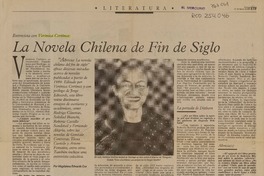 La Novela chilena de fin de siglo  [artículo] Magdalena Edwards Cox.