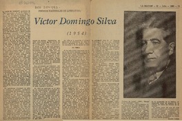 Victor Domingo Silva  [artículo] Gastón Colina.