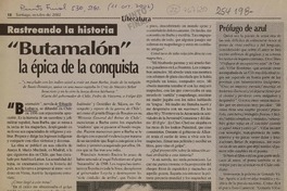 "Butamalón" la épica de la conquista  [artículo] Sergio Villegas.