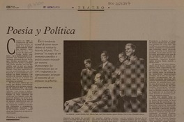 Poesía y política  [artículo] Juan Andrés Piña.