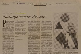 Naranjo versus Prozac  [artículo] Oscar Contardo.