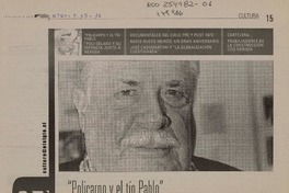 "Policarpo y el tío Pablo". Poli Délano y su infancia junto a Neruda  [artículo] Ana Muga.