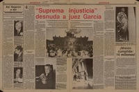 "Suprema injusticia" desnuda a Juez García  [artículo]