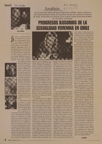 Progresos ilusorios de la sexualidad femenina en Chile  [artículo] Jorge Edwards.