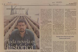 "Toda novela es histórica" entrevista a Patricio Jara [artículo] Álvaro Matus.