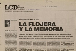 La flojera y la memoria [entrevista] [artículo] Alejandra Costamagna
