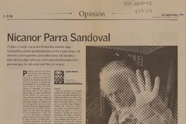 Nicanor Parra Sandoval.  [artículo] Pena G., Carlos