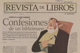 Confesiones de un bibliómano (entrevista)  [artículo] Alvaro Matus.