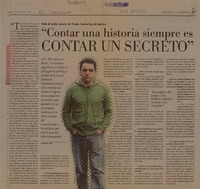 "contar una historia siempre es contar un secreto" (entrevista)  [artículo] Patricio Jara.