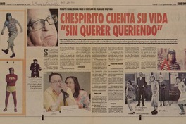 Chespirito cuenta su vida "Sin querer queriendo"  [artículo].