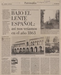 Bajo el lente español  [artículo] Maité Armendáriz Azcárate.