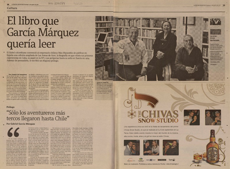 El libro qu García Márquez quería leer  [artículo].