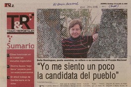 "Yo me siento un poco la candidata del pueblo"  [artículo]Calfui Ñancuheo, Loida.