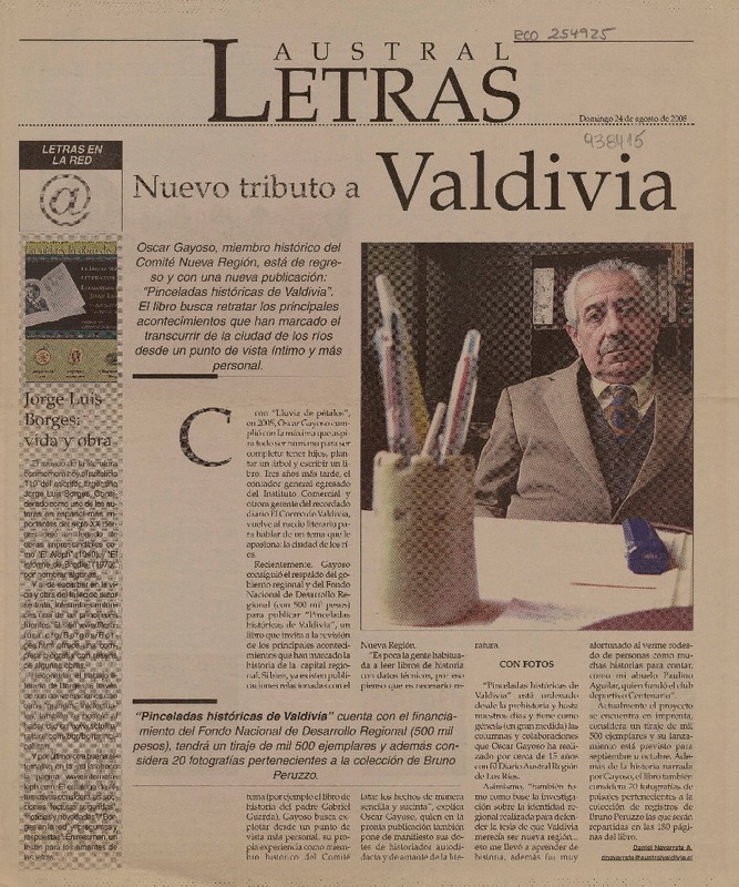 Nuevo triunfo a Valdivia  [artículo]Daniel Navarrete A.