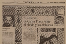 El Desierto de Carlos Franz: entre el olvido y las diabladas  [artículo].