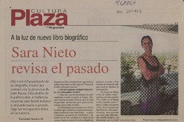Sara Nieto revisa el pasado (entrevista)  [artículo] Andrés Nazarasa R.