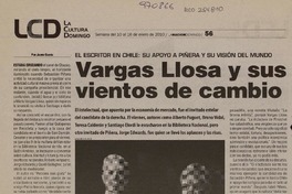 Vargas Llosa y sus vientos de cambio  [artículo] Javier García.