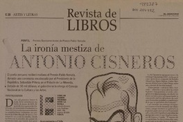 La ironía mestiza de Antonio Cisneros  [artículo] Pedro Pablo Guerrero.