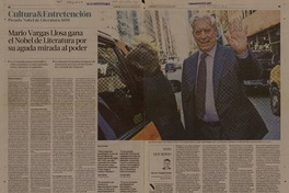 Mario Vargas Llosa gana el Nobel de Literatura por su aguda mirada al poder  [artículo] Roberto Careaga C.