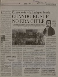 Cuando el sur no era Chile  [artículo] Juan Ignacio Rodríguez Medina.