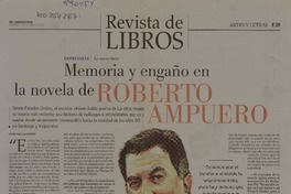 Memoria y engaño en la novela de Roberto Ampuero (entrevista)  [artículo] Pedro Pablo Guerrero.