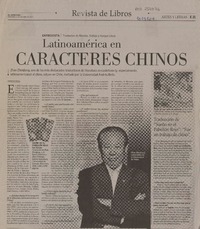 Latinoamèrica en caracteres chinos (entrevista)  [artículo] Patricio Tapia.