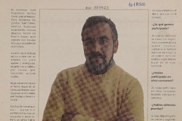 Josè Francisco Muñoz Seròn, profesor y escritor (entrevista)  [artículo]