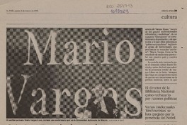 Cristina Fernàndez ordena que se levante el veto a Vargas Llosa  [artículo] Soledad Gallego Dìaz.