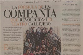 La fórmula de la compañía que revolucionó el teatro callejero  [artículo] Bárbara Muñoz S.